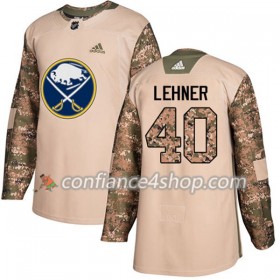 Adidas Maillot de Hockey Buffalo Sabres Robin Lehner 40 2017-2018 Camo Veterans Day Practice Authentic - Homme